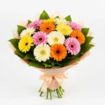 Pastel Esintisi Gerbera Buketi